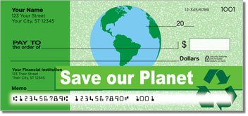Going Green Personalized Checks