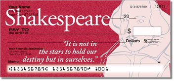 Shakespeare Personalized Checks