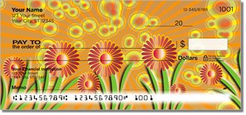 Groovy Garden Personalized Checks