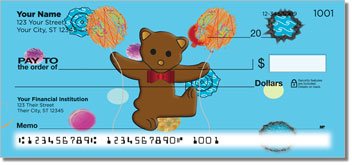 Cute Teddy Bear Personalized Checks