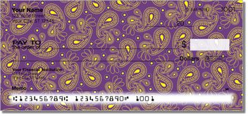 Paisley Pattern Personalized Checks