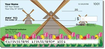 Dutch Windmill Personalized Checks