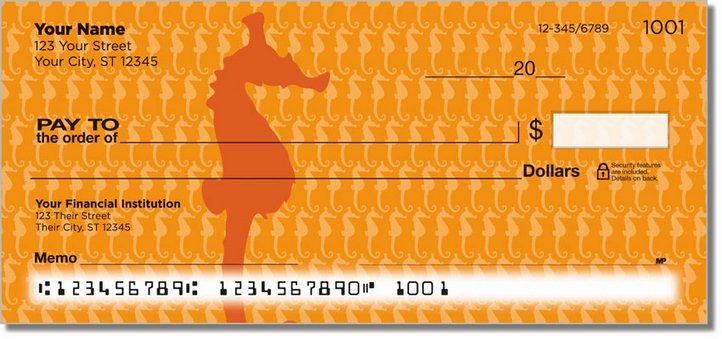 Fish Pattern Personal Checks