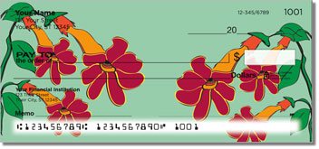 Hanging Flower Personalized Checks