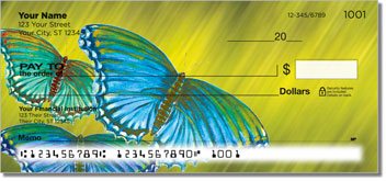 Colored Wings Personalized Checks