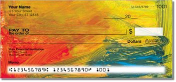 Colorful Brush Stroke Checks