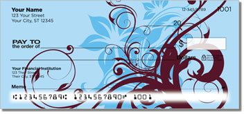 Floral Scroll Personalized Checks
