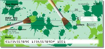 Paintbrush Personalized Checks