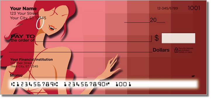 Sexy Vampire Personal Checks