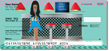 Fifties Diner Personalized Checks