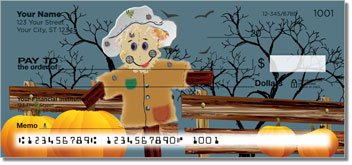 Smiling Scarecrow Personalized Checks