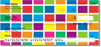 Modern Art Personalized Checks