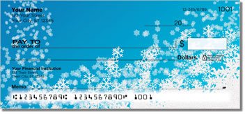 Holiday Snowflake Personalized Checks
