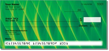 Colored Fiber Personalized Checks