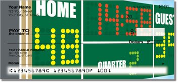 Black and Gold Football Fan Checks
