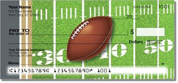 Black and Gold Football Fan Personalized Checks