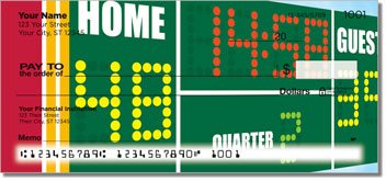 Red and Gold Football Fan Checks