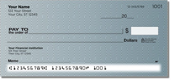 Geometric Pattern Personal Checks