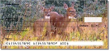 Watercolor Deer Checks