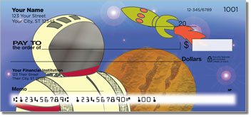 Spaced Out Personalized Checks