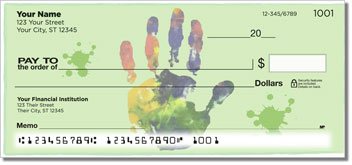 Hand and Footprint Personalized Checks