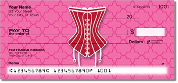 Cute Corset Personalized Checks