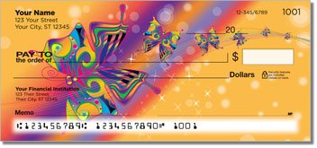 Psychedelic Butterfly Checks