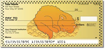 Cute Cat and Dog Personalized Checks