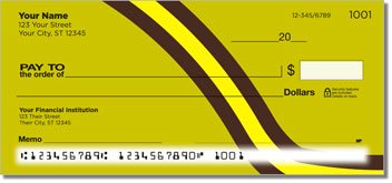 Curved Line Personalized Checks
