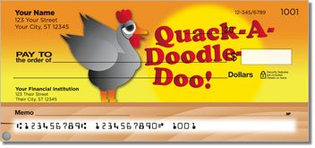 Funky Chicken Personalized Checks