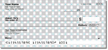 Simple Square Personalized Checks