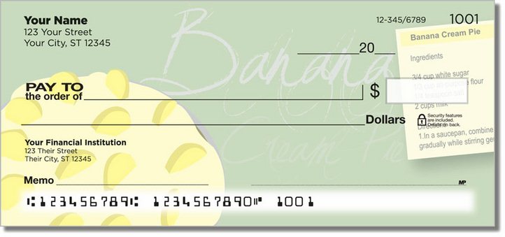 Pie Recipe Personal Checks
