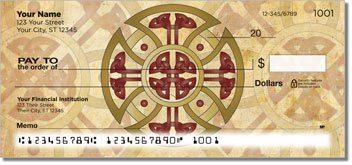 Celtic Cross Personalized Checks