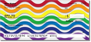Rainbow Colors Personalized Checks