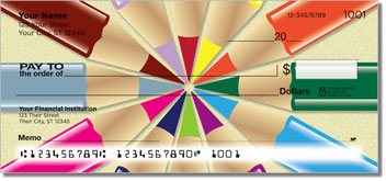 Colored Pencil Personalized Checks