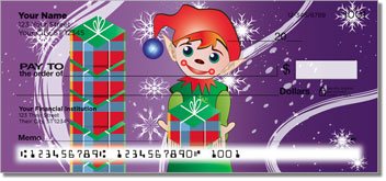 Christmas Elf Personalized Checks