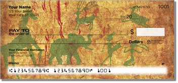 Cave Painting Personalized Checks