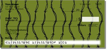Barbed Wire Personalized Checks