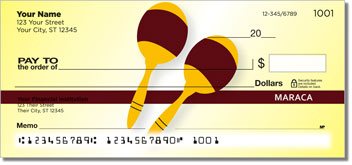 Funky Music Personalized Checks