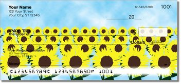 Sunflowers of Peace Personalized Checks