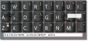 Keyboard Personalized Checks