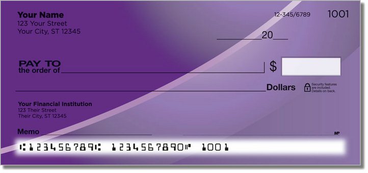 Colorful Curve Personal Checks