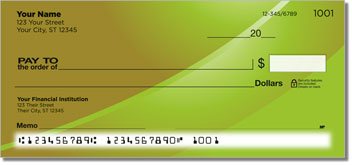 Colorful Curve Personalized Checks