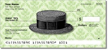 Derby and Top Hat Personalized Checks