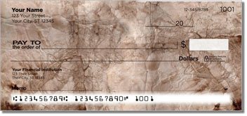 Weathered Paper Personalized Checks