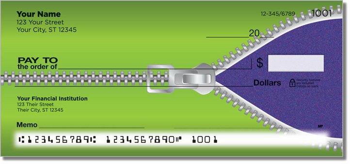 Zipper Personal Checks