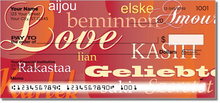 Foreign Language Personal Checks