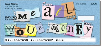 Ransom Note Personalized Checks