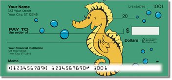 Silly Seahorse Personalized Checks