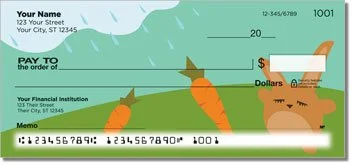 Funny Bunny Personalized Checks